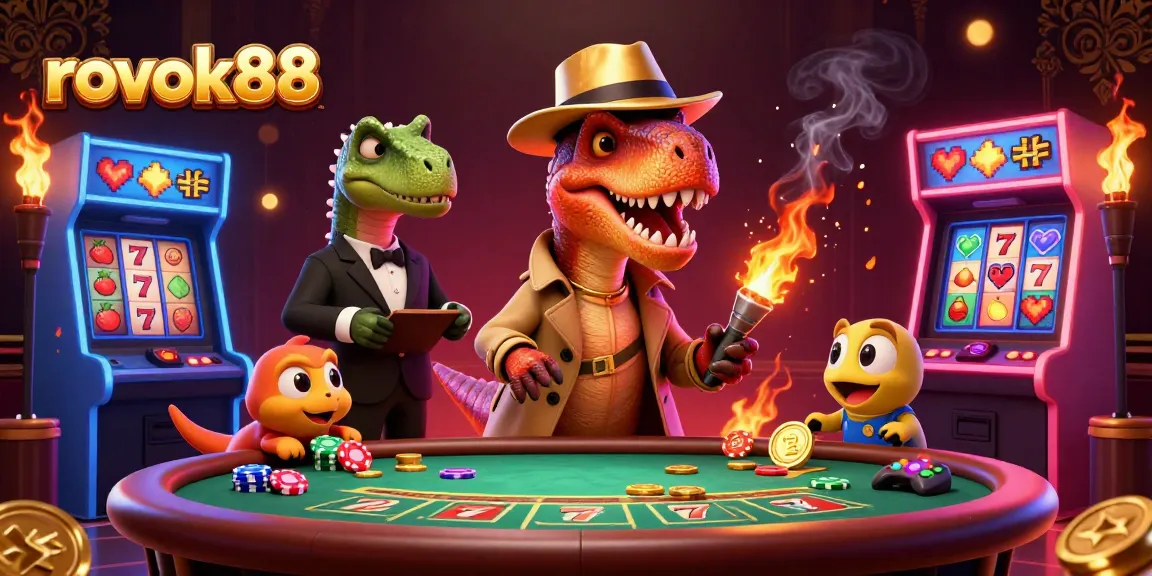 Engage with rokok88 gameplay amid vibrant casino scenes with dynamic characters and rich visuals.