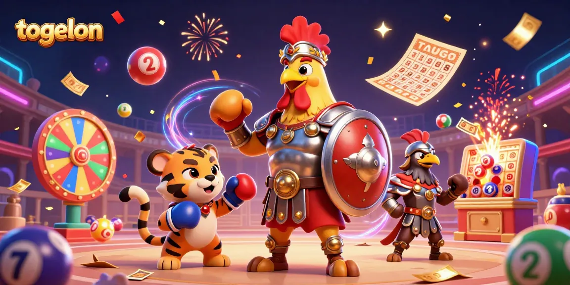 Engage with the togelon experience through vibrant lottery scenes featuring dynamic characters.