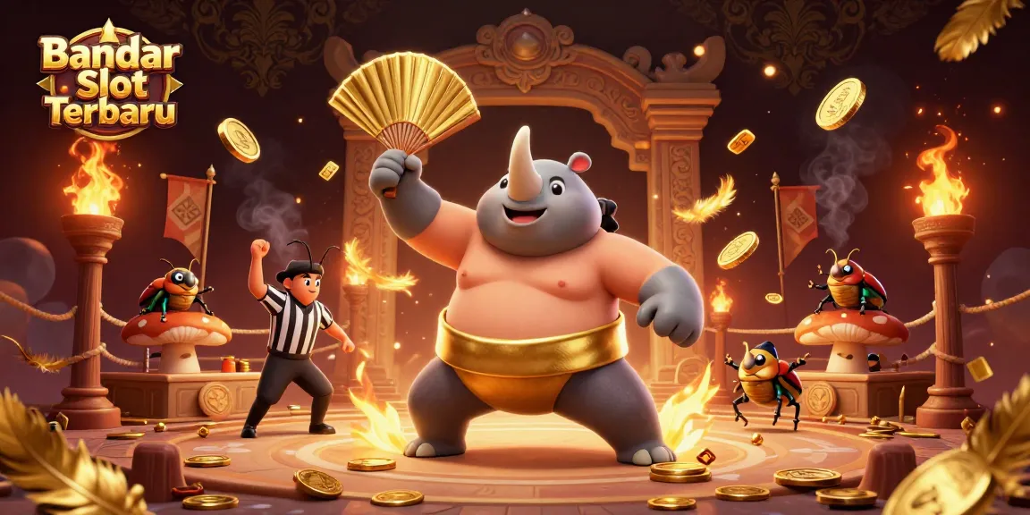 Experience thrilling wins at Bandar Slot Terbaru with dynamic golden coins and lively characters.