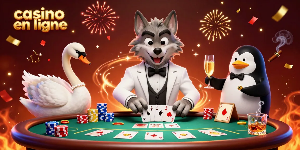 Découvrez des jeux captivants avec casino en ligne dans cette illustration 3D dynamique.