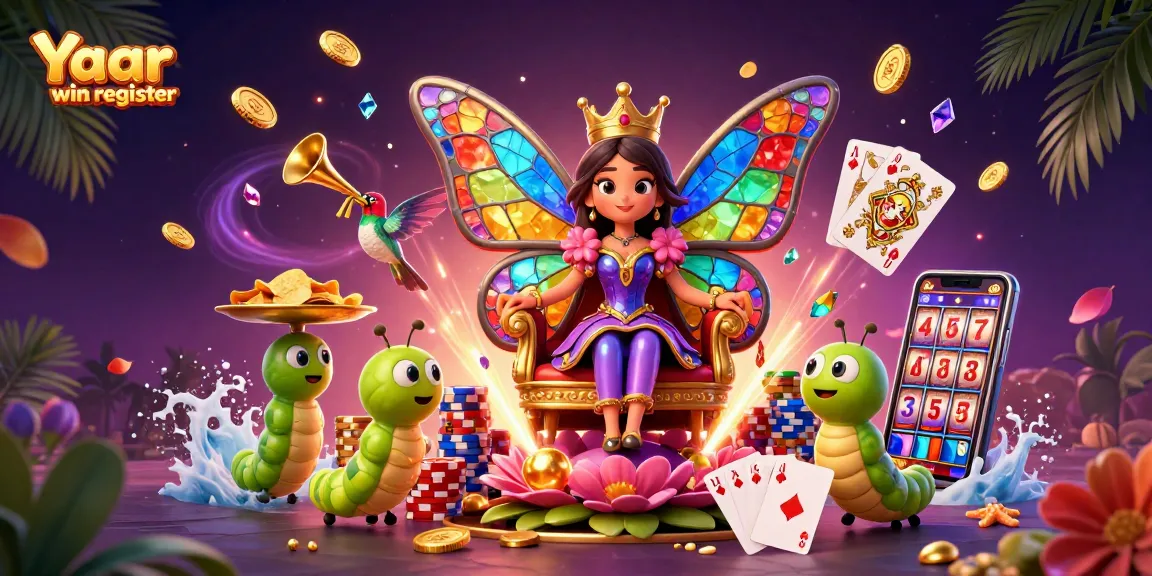 Experience the thrill of winning with Yaar win register at this vibrant online casino scene showcasing exciting games.