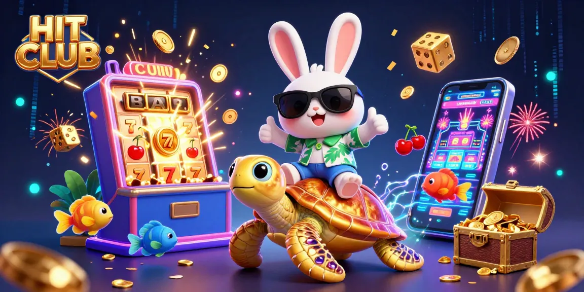 Experience HIT CLUB's excitement with vibrant characters, dynamic casino elements, and jackpot thrills.