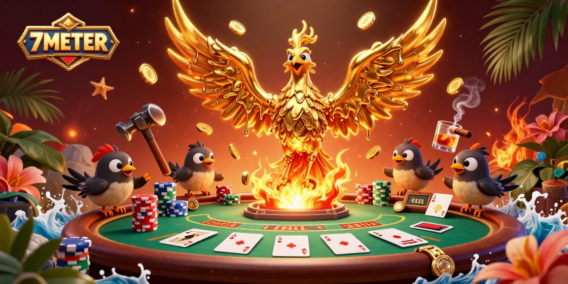Join the action at 7METER with molten gold symbols and vibrant poker scenes.