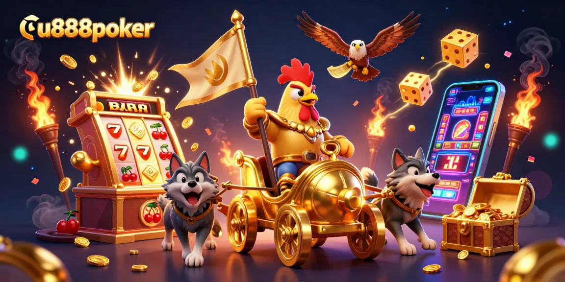 Experience the thrill of u888poker as the warlord rides into the jackpot with gold coins and lucky symbols.