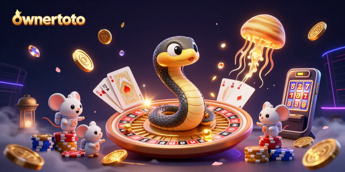 Menangkan taruhan dengan ownertoto, bet kecil pada simbol keberuntungan di kasino digital yang mewah.