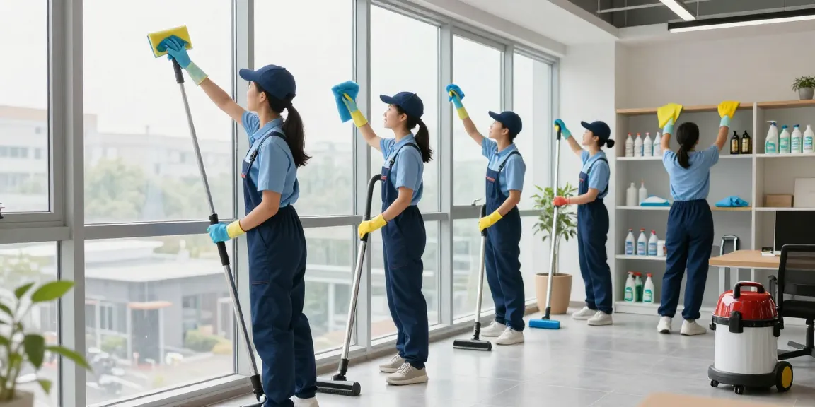 DISE Cleaning Team in Dortmund reinigt ein modernes Büro professionell.