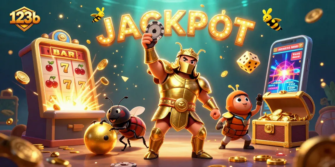 Spin the reels with 123b in an exhilarating casino adventure featuring vibrant slots and jackpot elements!