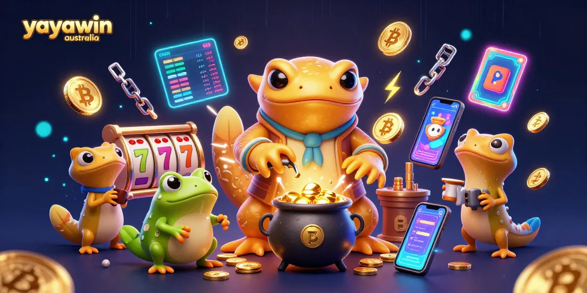 Experience excitement at yayawin australia, featuring a golden alchemist crafting coins in a casino.