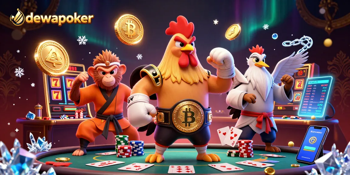 Dewapoker showcases dynamic poker scenes with lively characters and engaging gambling elements.