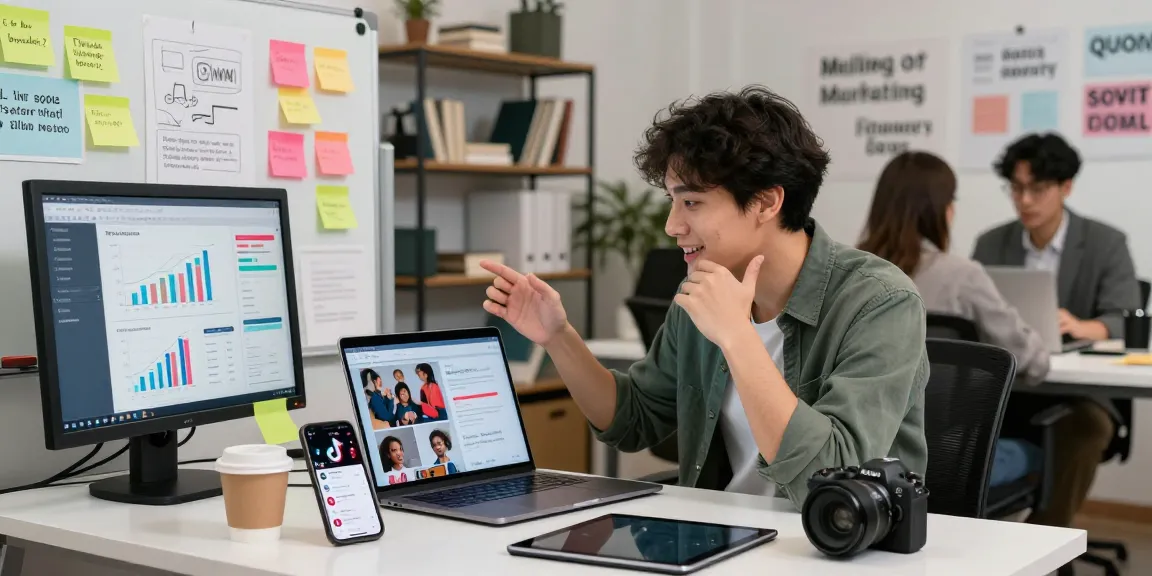 Buy TikTok views to boost engagement and visibility in dynamic marketing office.
