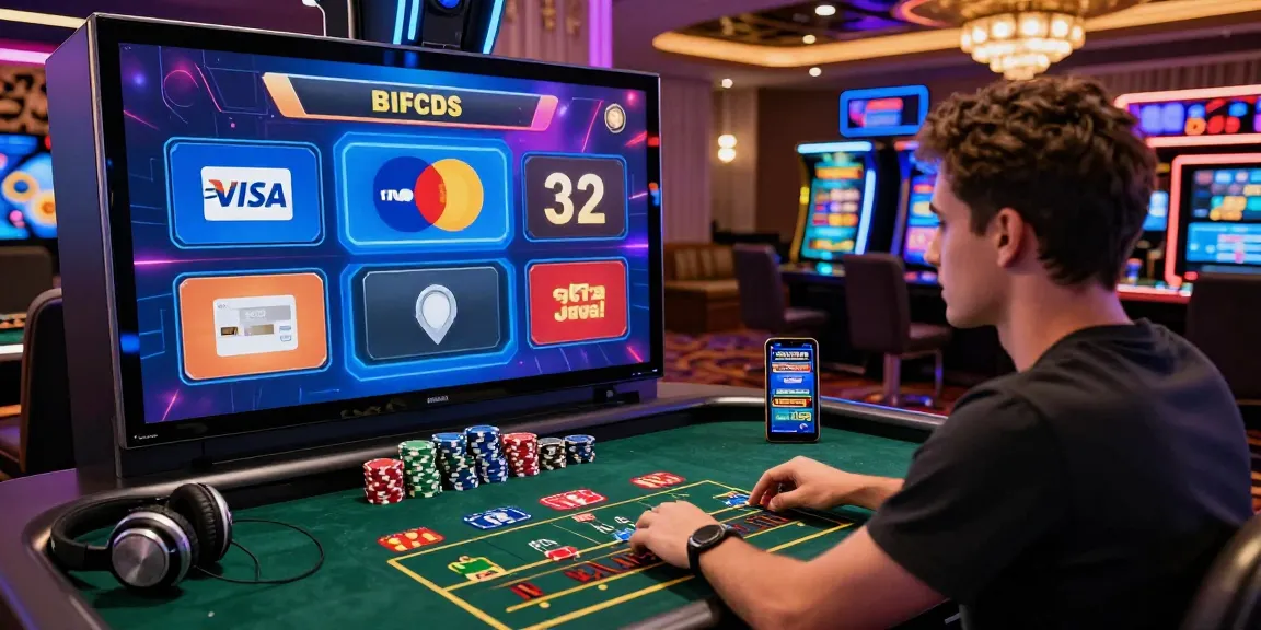 Engaging online casino player at https://brcs.co.uk with live dealer game, showcasing credit card payments and vibrant atmosphere.
