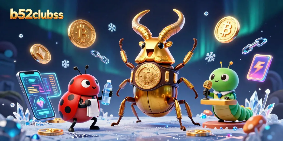 Engage with b52clubss, showcasing an epic 3D casino match with unique characters and vibrant neon elements.