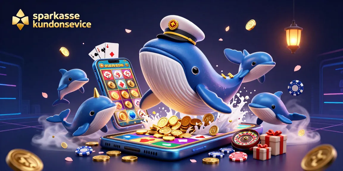 Entdecken Sie den Sparkasse Kundenservice mit unserem dynamischen Casino-Illustrationsbild.