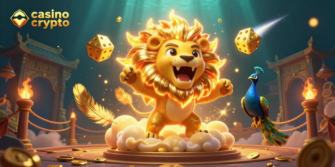 Gioca nel casino crypto, divertendoti con un leone solare e dadi dorati in un mondo virtuale.