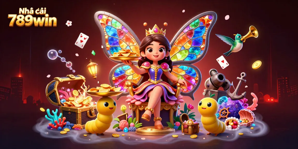 Engage with the vibrant world of Nhà cái 789win, featuring energetic characters amidst exciting casino elements.