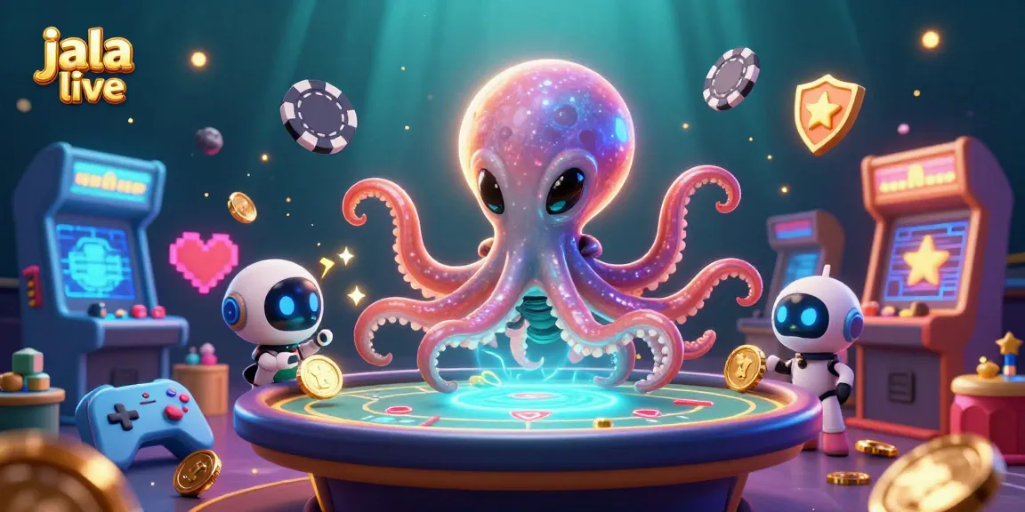 Experience thrilling gaming with jala live as the alien octopus shuffles chips at a cosmic poker table