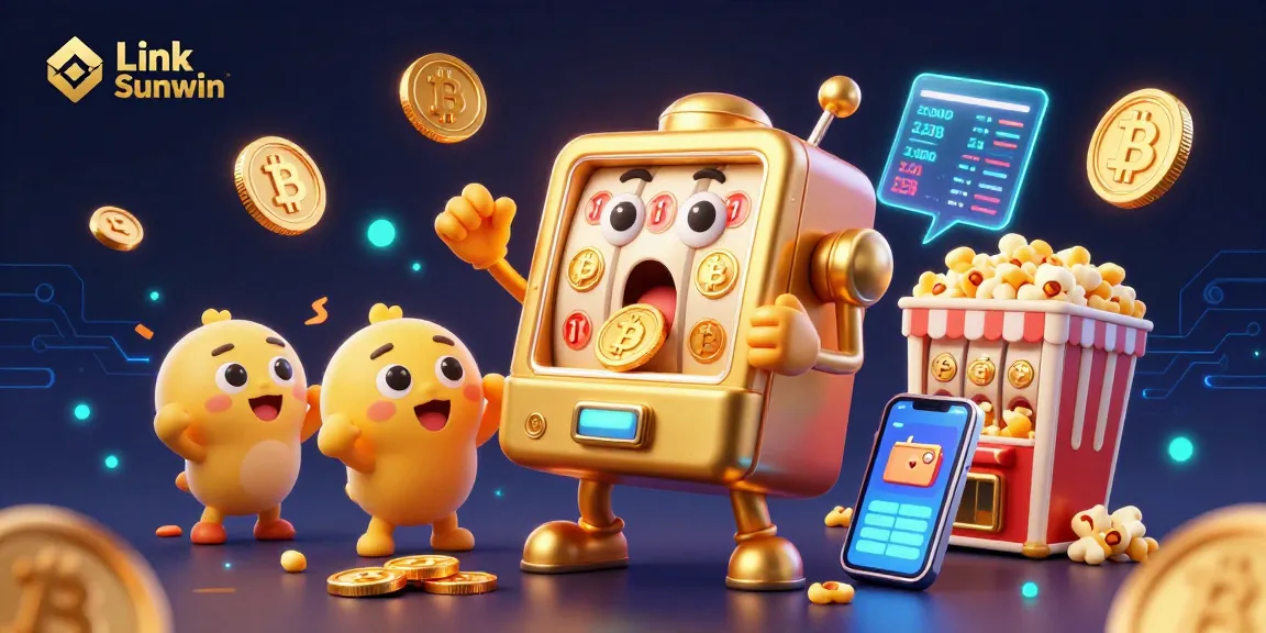 Spin the reels at Link Sunwin's vibrant slot games, showcasing jackpot excitement and festive cheer!