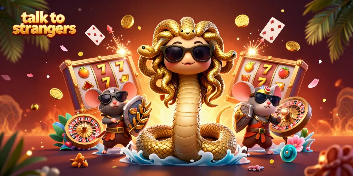 Engage in fun conversations as you talk to strangers in this vibrant casino scene.