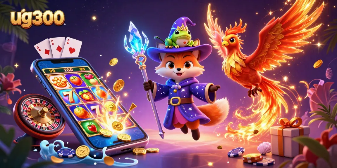 Slot permainan menarik di ug300 dengan karakter seimbang seperti rubah penyihir, phoenix, dan katak.
