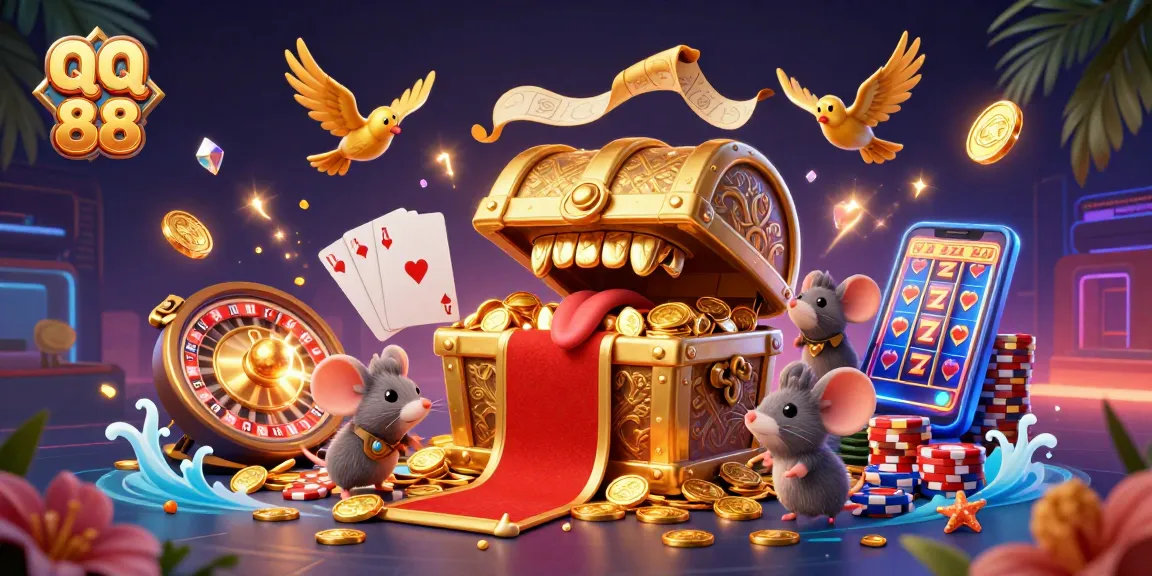Engage in exciting gameplay at qq 88 with vibrant treasures and casino elements.
