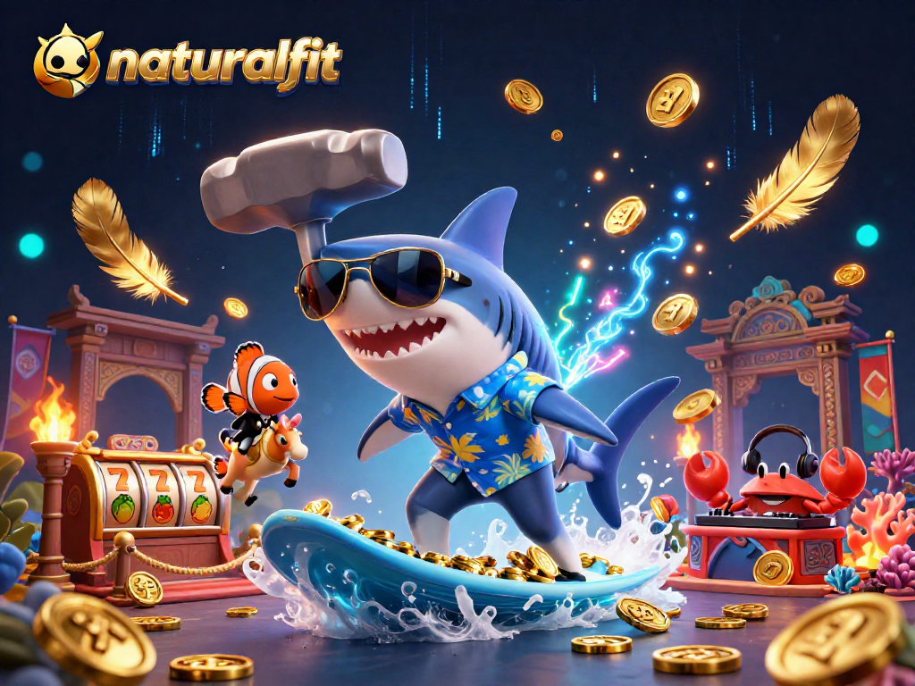 Experience thrilling gameplay at naturalfit with vibrant slots and engaging characters in a lively casino setting.