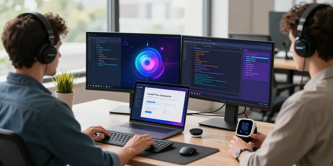Experience the ChatGPT Plus Subscription in Nepal in a modern digital workspace with AI tools and productivity gear.