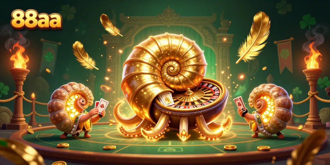 Engage in thrilling gameplay at 88aa with a spectacular nautilus roulette and vibrant casino scene.