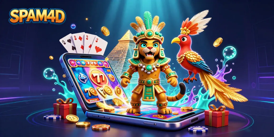 SPAM4D menghadirkan suasana kasino yang memikat dengan karakter Mesoamerika dan elemen slot yang dinamis.