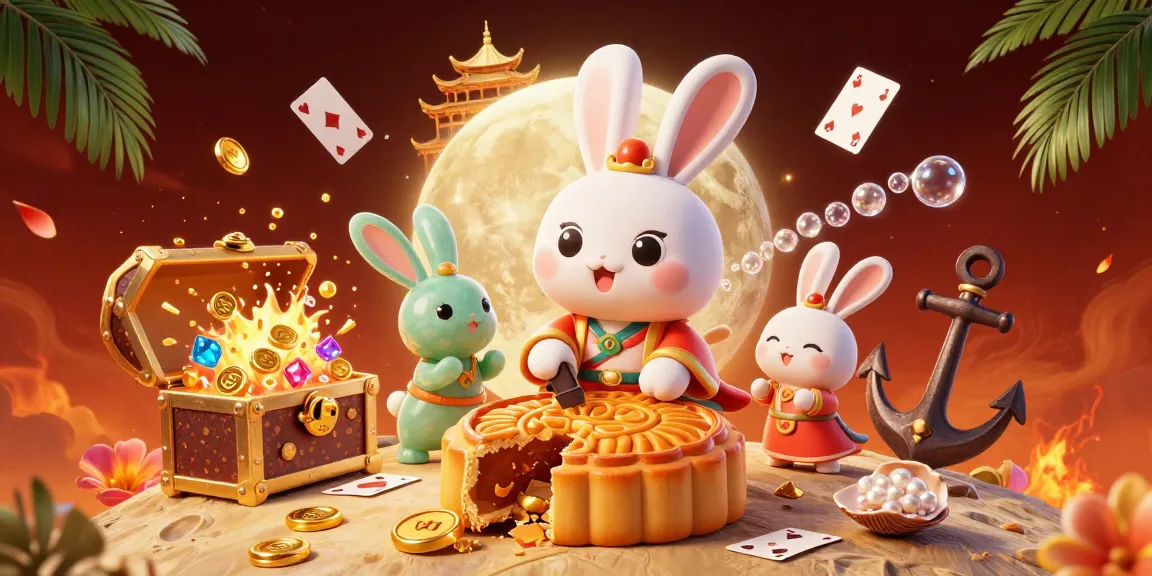 Experience winning moments with rezekitoto, featuring a vibrant lunar-themed gambling scene.