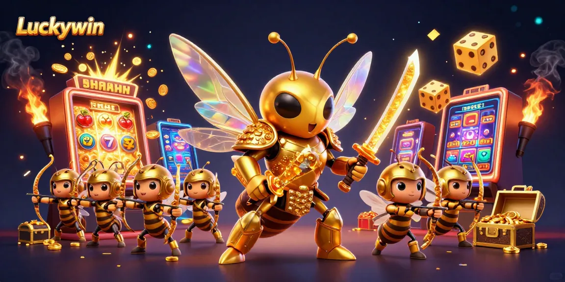 Luckywin offers thrilling casino experiences with giant hornets and dynamic slot machines.