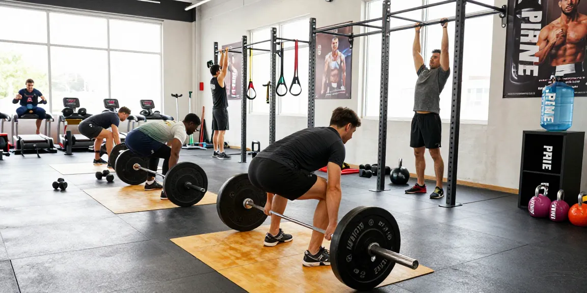 Prime Pharma Steroids showcased in a vibrant fitness scene with athletes training for peak performance.