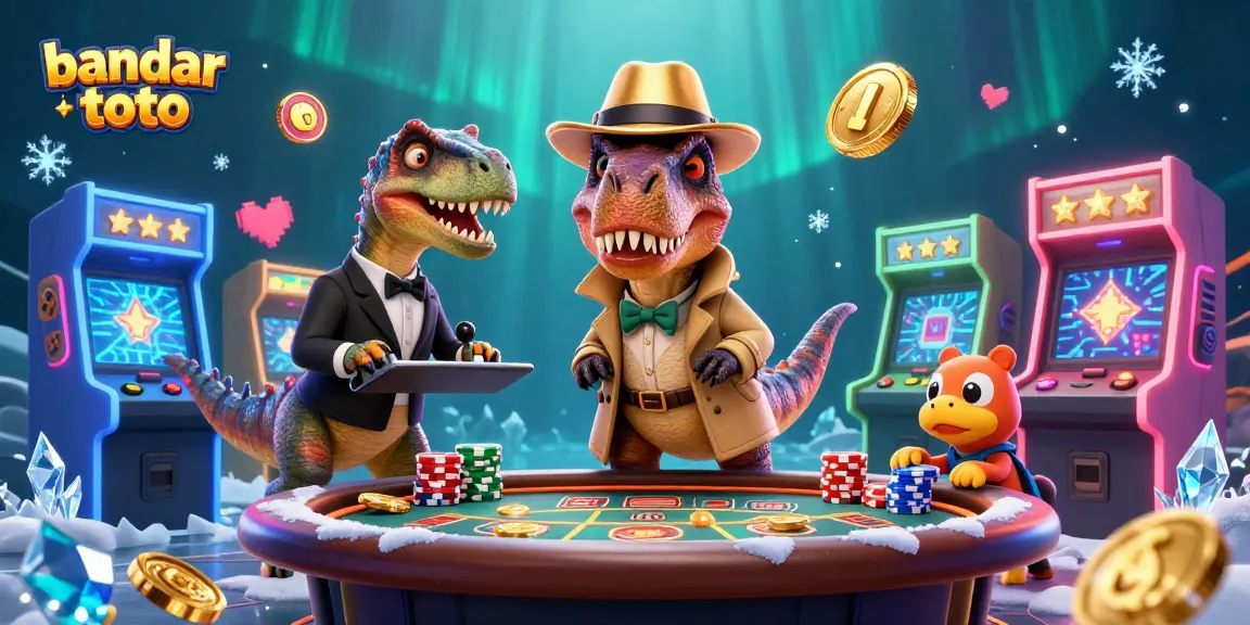 Engage thrillingly at bandar toto with a dapper velociraptor at the blackjack table.