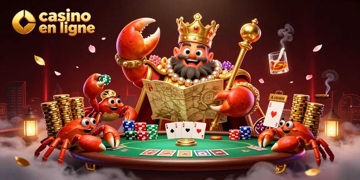 Élément visuel animé captivant représentant un empire de jeu avec une ambiance de "casino en ligne".
