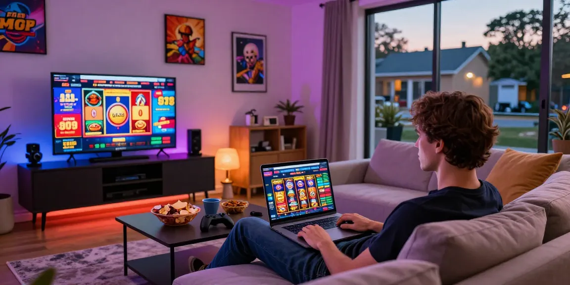Enjoy online gaming at credit card casinos like https://maic.org.uk in a cozy living room.