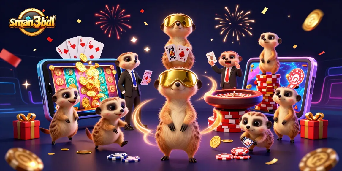 Meerkat menjalankan operasi kasino di sman3bdl dengan permainan slot dan chip yang menarik.