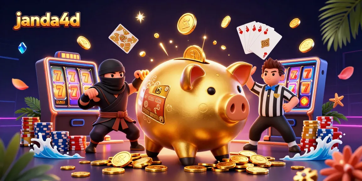 janda4d menampilkan ilustrasi 3D kasino dengan karakter unik dalam suasana perjudian yang menarik.