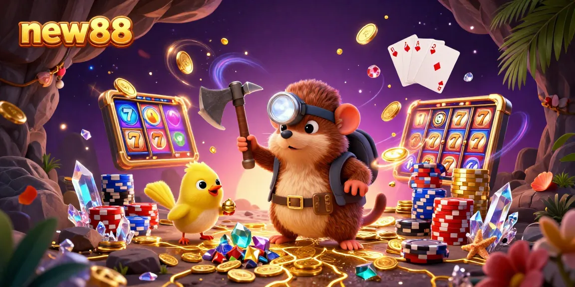 Spin to win with new888 and dive into a thrilling slot adventure featuring cascading coins and jackpot excitement!