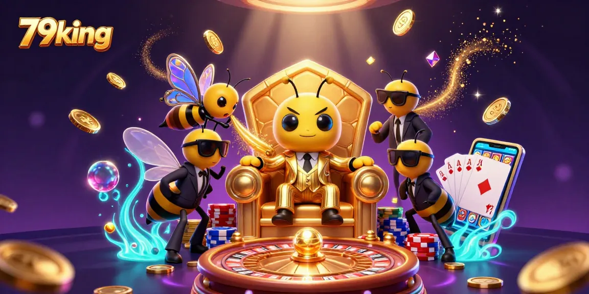 79king mob boss oversees the casino realm with dazzling coins and games in vibrant scene
