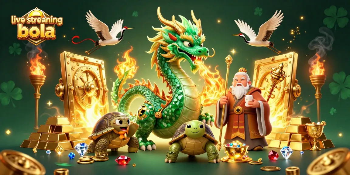 Stream live streaming bola in HD quality, featuring epic golden treasures and mythical creatures.