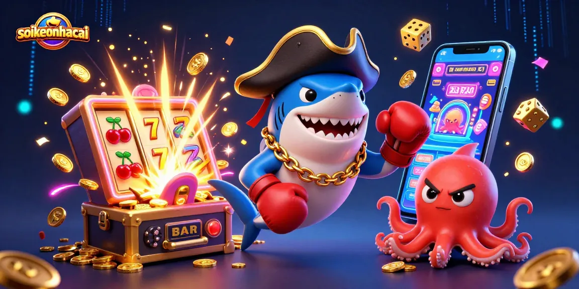 Experience thrilling gambling excitement at soikeonhacai with colorful casino characters and action-filled games.