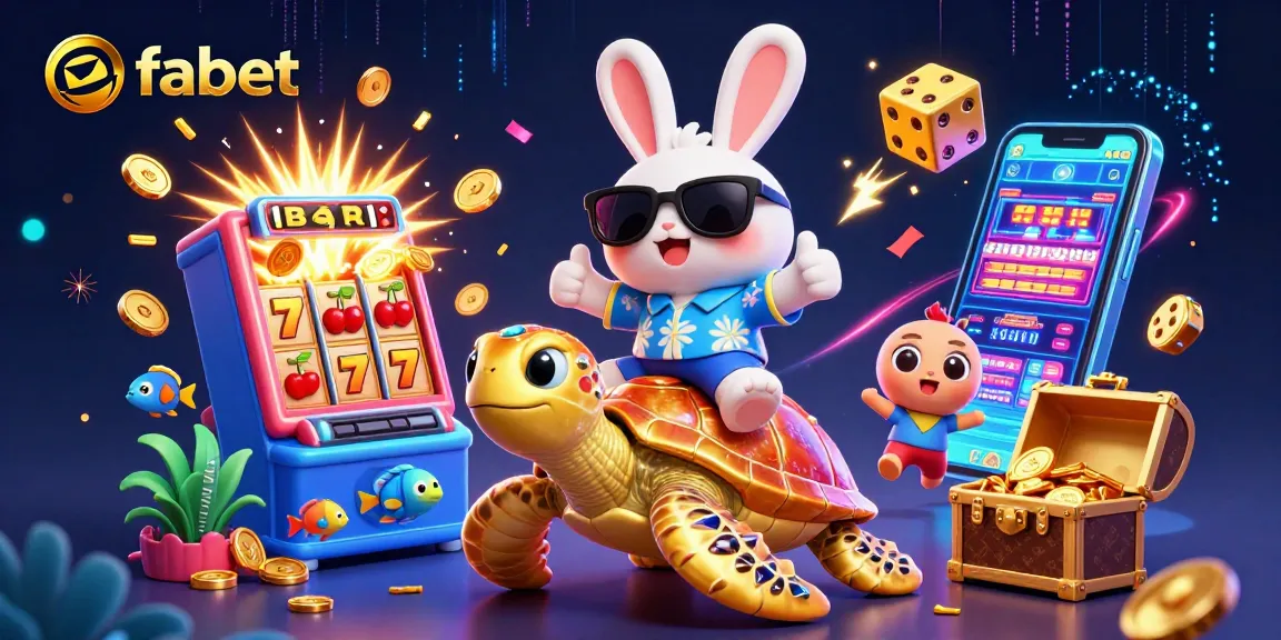 Experience thrilling wins with fabet's colorful gaming world and vibrant 3D casino elements.