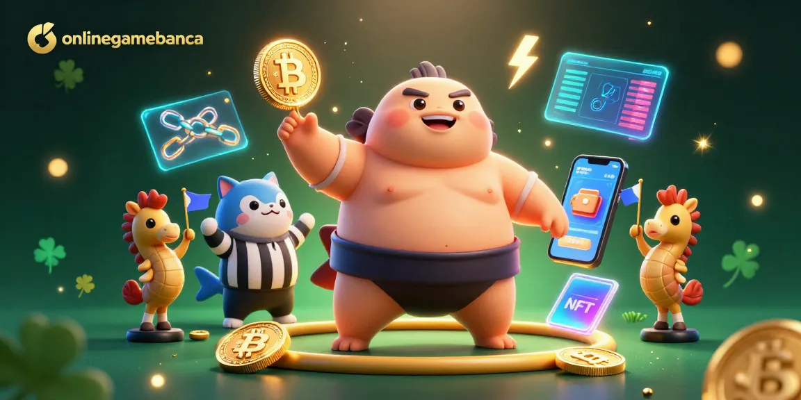 Witness an exciting underwater scene of onlinegamebanca with vibrant characters and crypto elements.