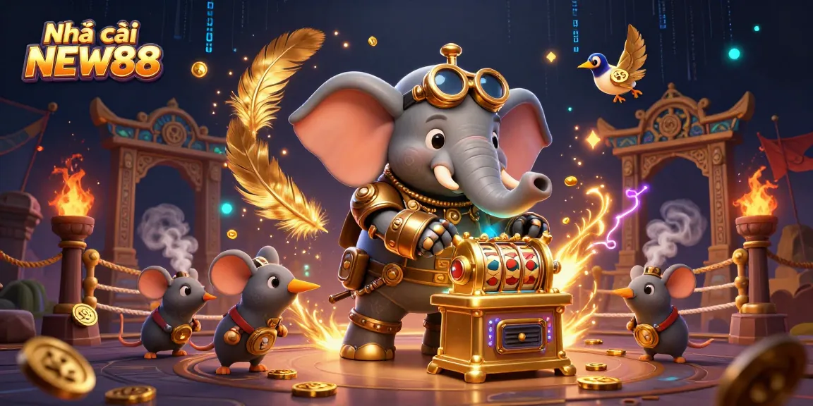 Spin the golden slot machine at Nhà cái NEW88 for thrilling gaming adventures and exciting winnings.