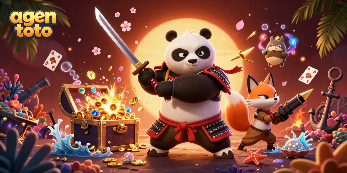 Experience excitement with agen toto, featuring vibrant characters in a dynamic casino setting.
