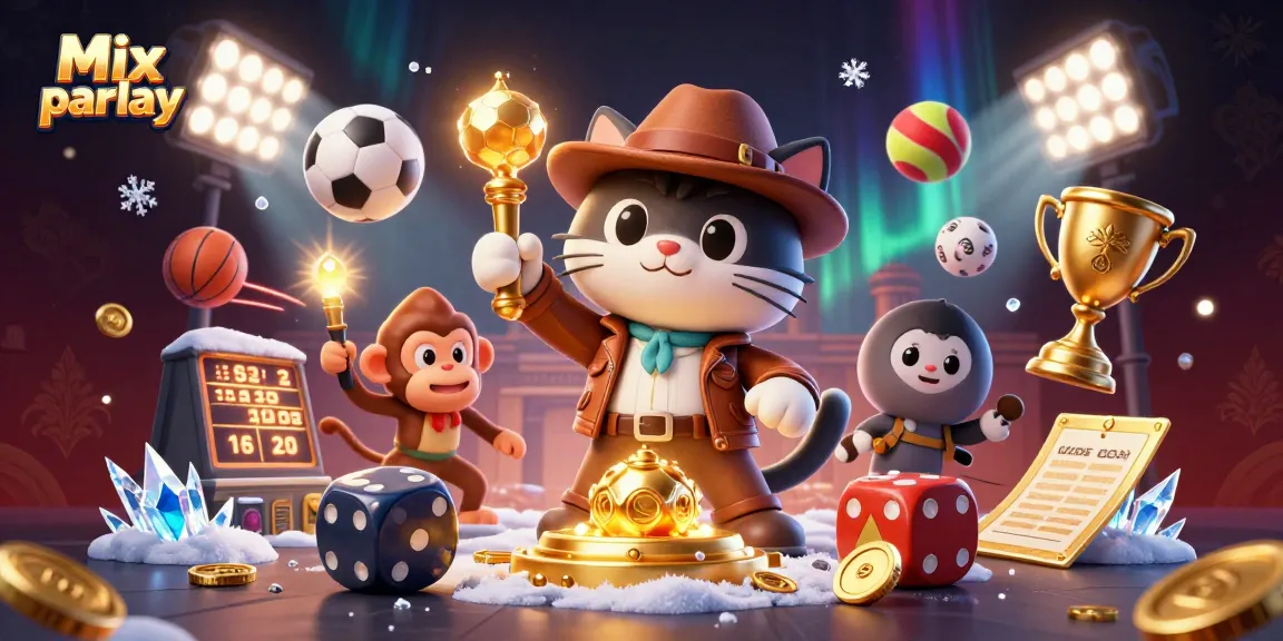 Engage with Mix parlay strategies by witnessing an adventure in a dynamic casino-themed world.