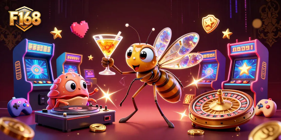 F168 engages players with a vibrant casino experience featuring dynamic characters and game elements.