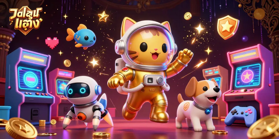 แทงบอลเต็ง to place winning bets seamlessly in a dynamic casino-themed scene featuring 3D cartoon characters.
