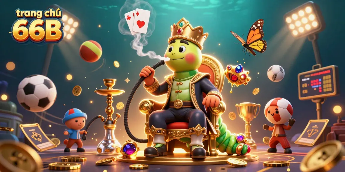 Engage with exciting games at trang chủ 66B, highlighted by vibrant casino elements and a lively atmosphere.