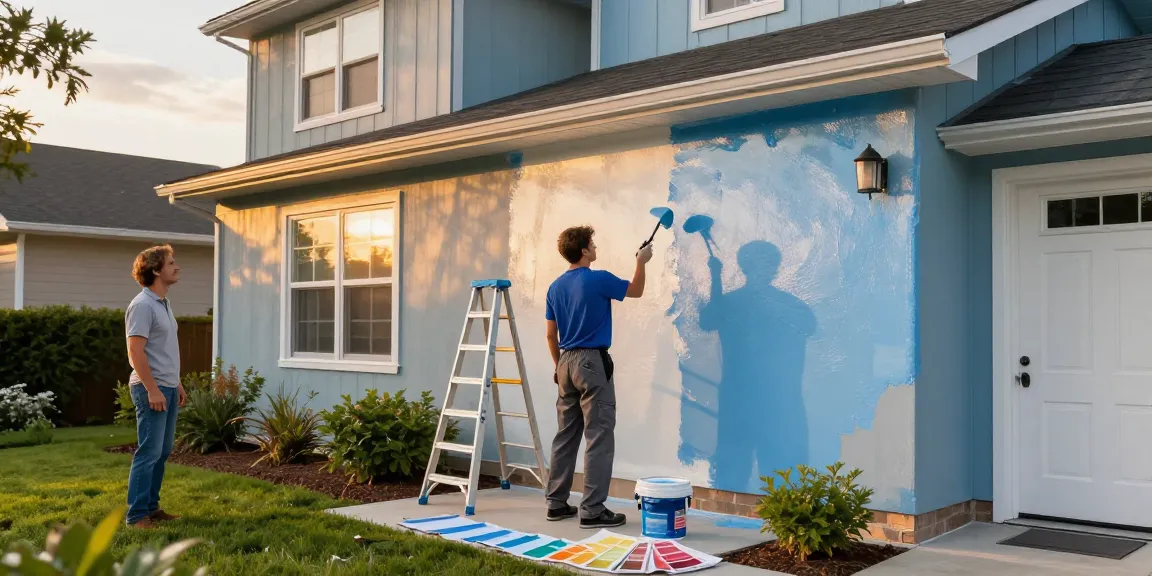 Painters in Polk County IA enhancing homes with expert exterior painting skills and vibrant colors.