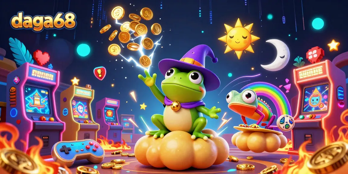 Experience lively cockfighting action at daga68 with enchanting characters surrounded by magical casino elements.